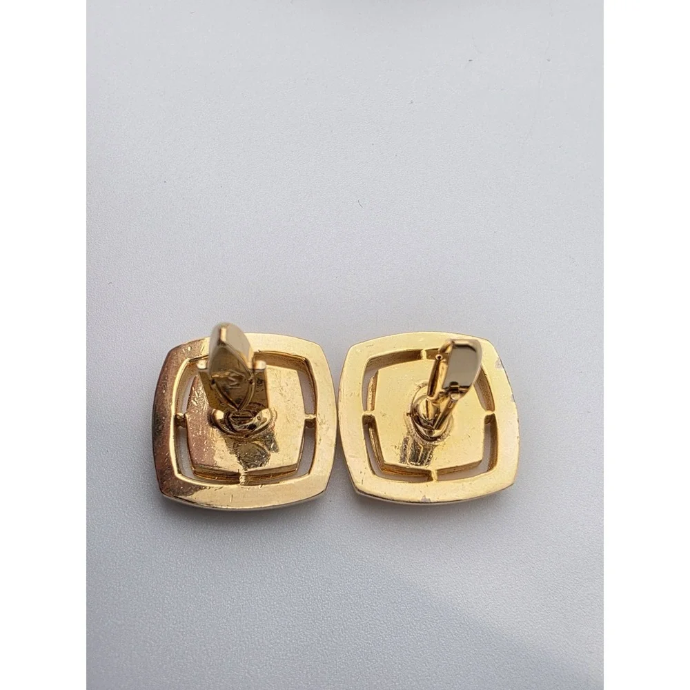 Vintage PIERRE CARDIN Logo Cufflinks Gold & Silver Tones Classy FREE $HIPPING!!